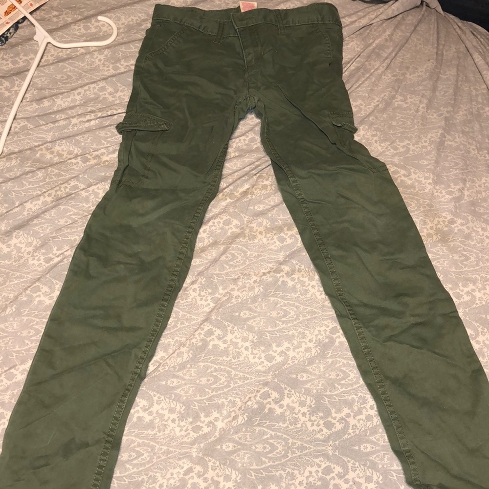 Olive Green Cargo Pants